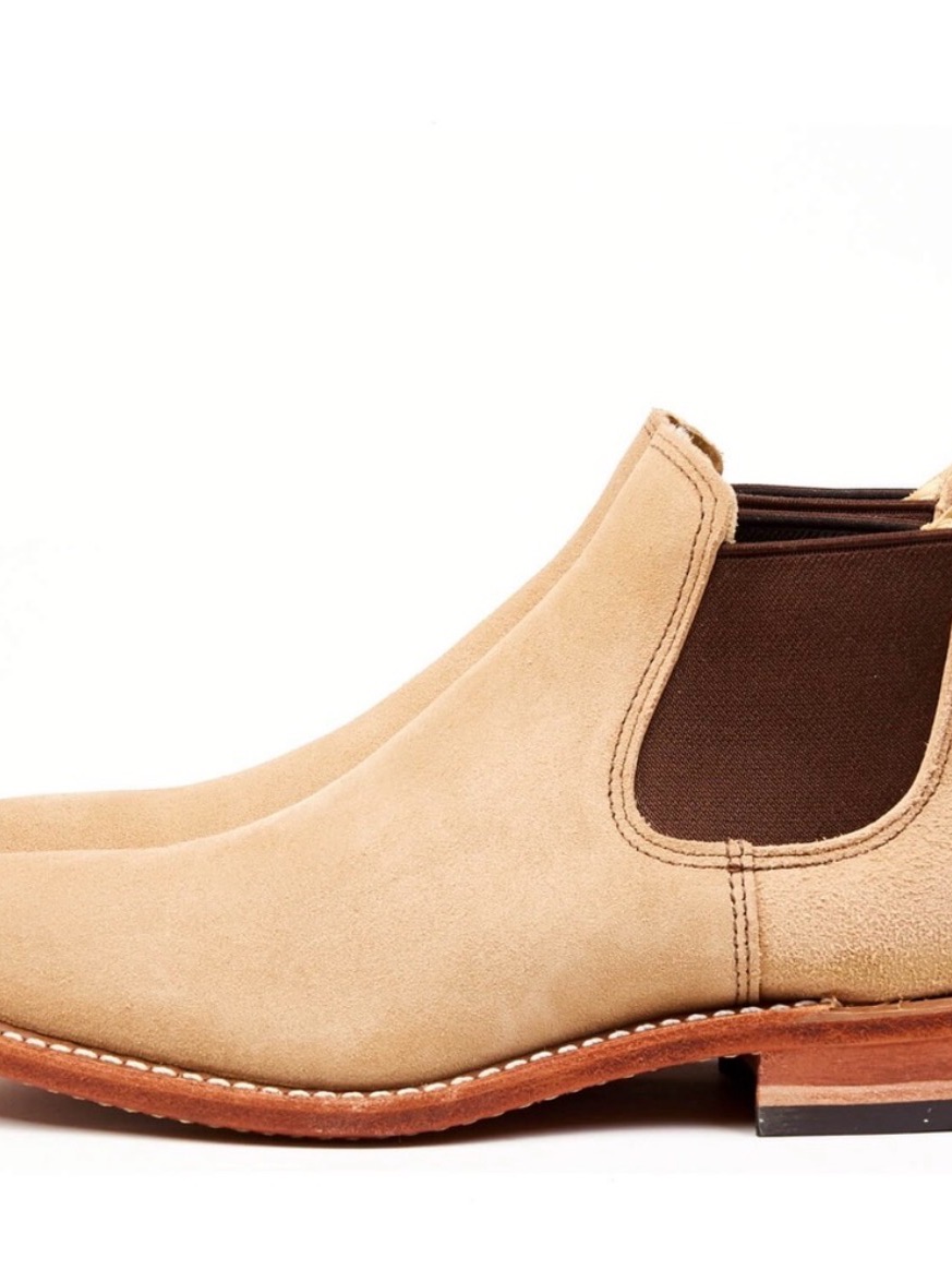 Suede Chelsea Boots In Mohave Sand
